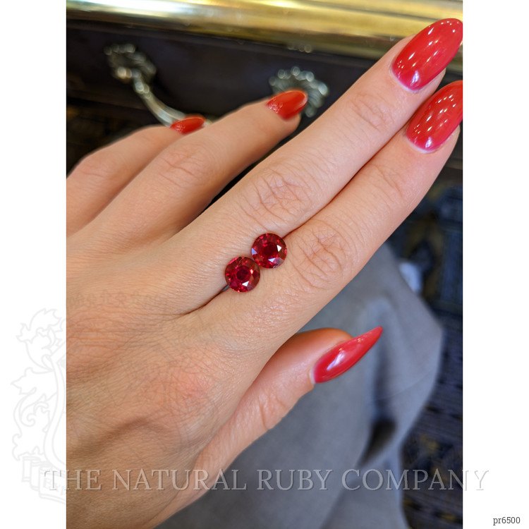 3.11 Ct.Tw. Ruby Pair from Mozambique