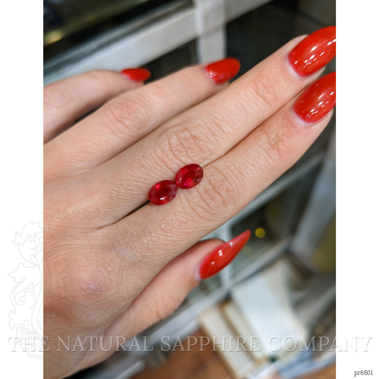 2.75 Ct.Tw. Ruby Pair from Mozambique