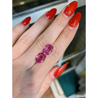8.60 Ct.Tw.Total Carat Weight Pink Sapphire Pair from Madagascar Life Style