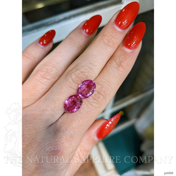 8.60 Ct.Tw. Pink Sapphire Pair from Madagascar