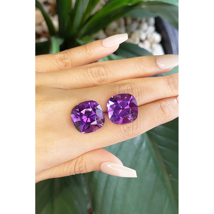 39.71 Ct.Tw. Amethyst Pair from Brazil