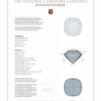 39.71 Ct.Tw.Total Carat Weight Amethyst Pair from Brazil 3 D Scan Report