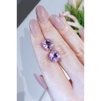 11.53 Ct.Tw.Total Carat Weight Amethyst Pair from Brazil Life Style