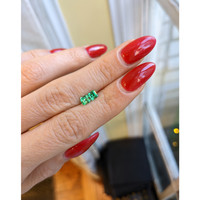 0.64 Ct.Tw.Total Carat Weight Emerald Pair from Russia Life Style