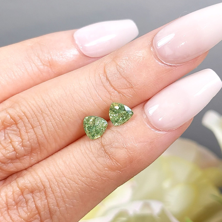 1.44 Ct.Tw. Demantoid Garnet Pair from Madagascar