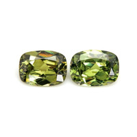 2.57 Ct.Tw.Total Carat Weight Demantoid Garnet Pair from Madagascar Video