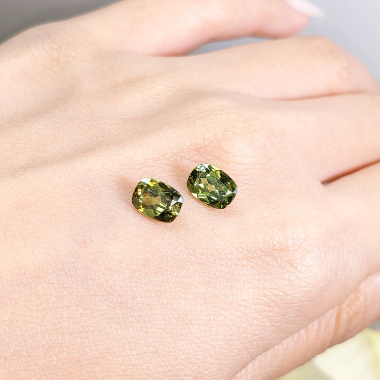 2.57 Ct.Tw. Demantoid Garnet Pair from Madagascar