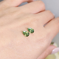 1.33 Ct.Tw.Total Carat Weight Demantoid Garnet Pair from Madagascar Life Style