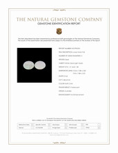 2.59 Ct.Tw.Total Carat Weight Multi Color Cabochon White Opal (Light Opal) Pair from Australia Scan Report