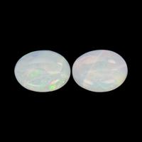 3.28&nbsp;Ct.Tw.Total Carat Weight Cabochon White Opal Pair from Australia Video