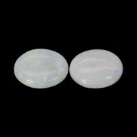2.62 Ct.Tw.Total Carat Weight Cabochon White Opal Pair from Australia Video
