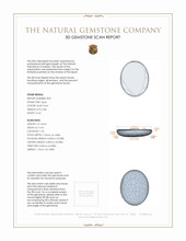 1.78 Ct.Tw.Total Carat Weight Multi Color Cabochon White Opal (Light Opal) Pair from Australia 3 D Scan Report