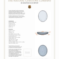 1.78 Ct.Tw.Total Carat Weight Cabochon White Opal Pair from Australia 3 D Scan Report