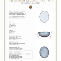 3.50 Ct.Tw.Total Carat Weight Cabochon White Opal Pair from Australia 3 D Scan Report