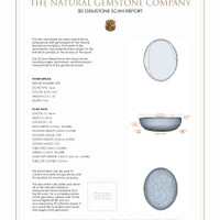 2.91 Ct.Tw.Total Carat Weight Cabochon White Opal Pair from Australia 3 D Scan Report