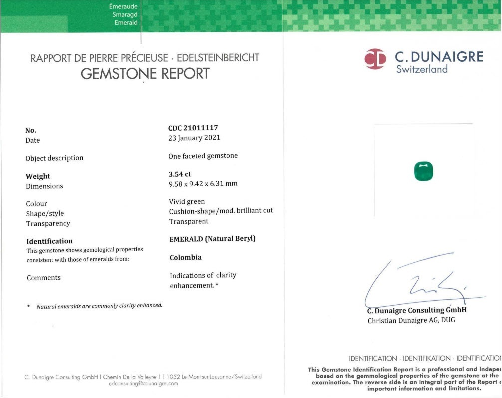 7.36 Ct.Tw. Emerald Pair from Colombia