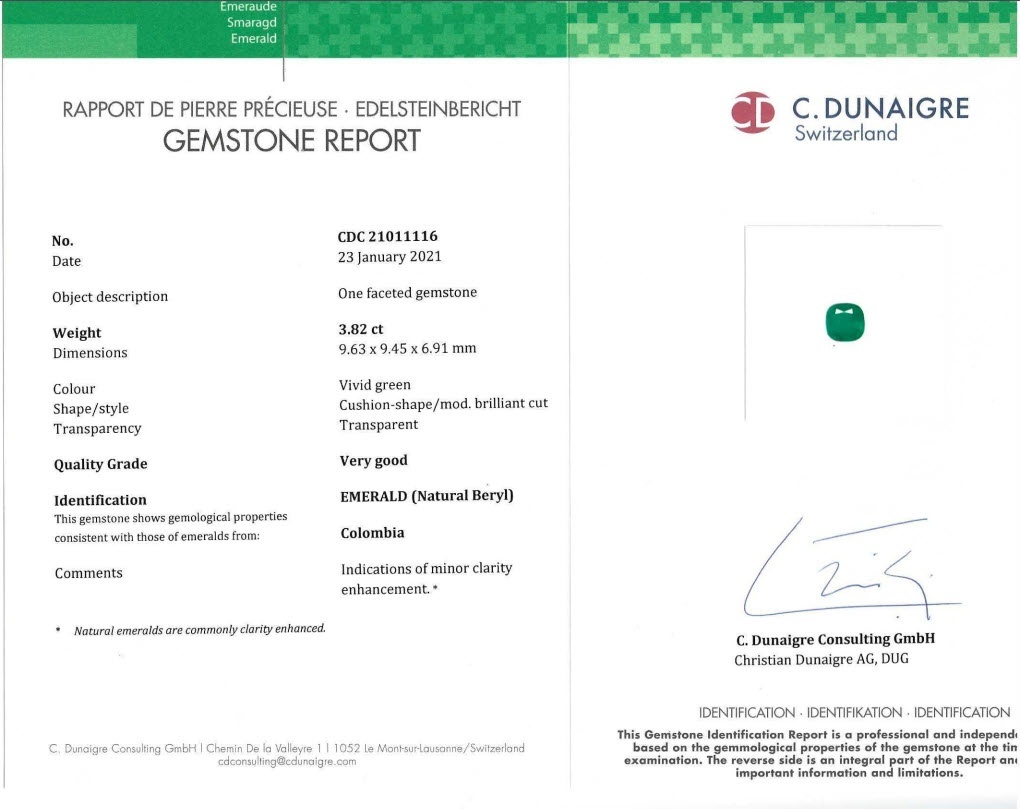 7.36 Ct.Tw. Emerald Pair from Colombia