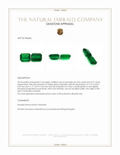 10.33 Ct.Tw.Total Carat Weight Emerald Pair from Zambia Appraisal