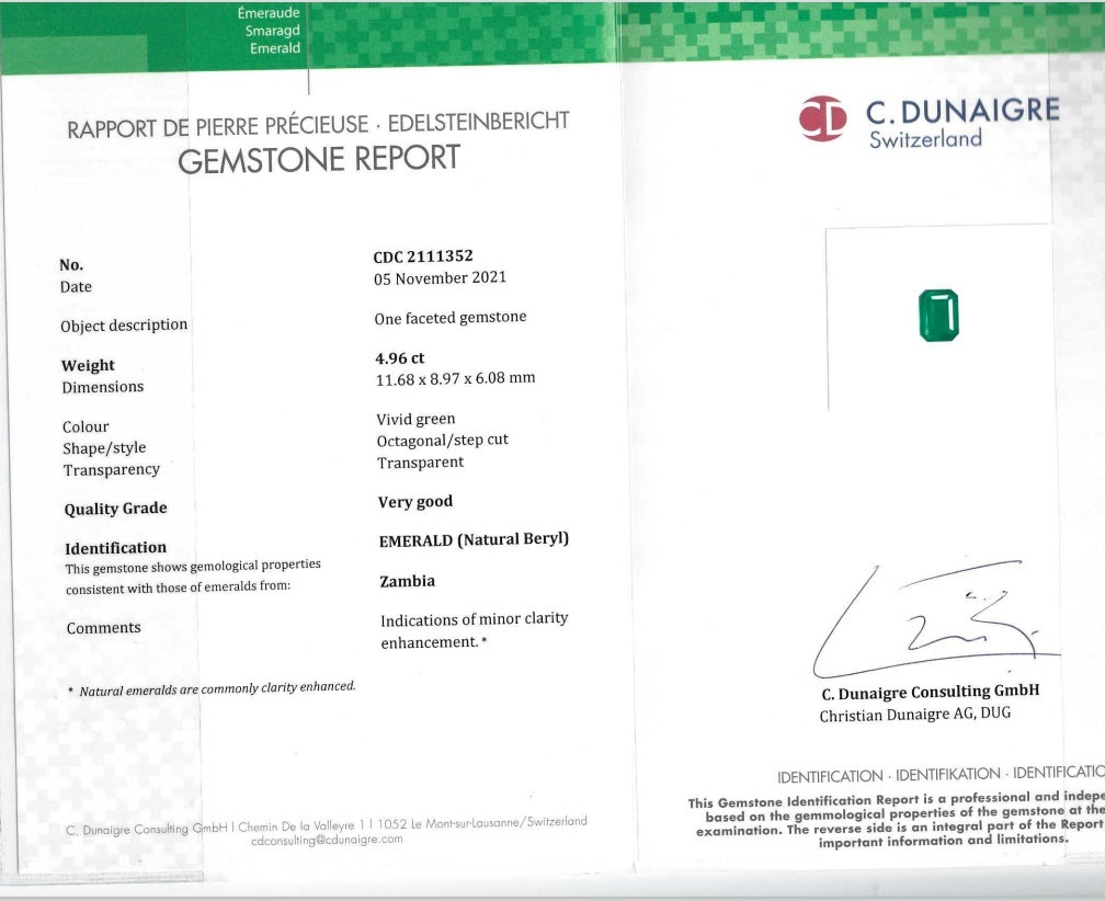 10.33 Ct.Tw. Emerald Pair from Zambia