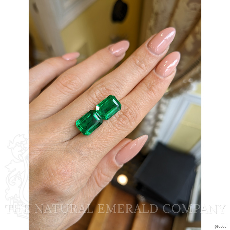 10.33 Ct.Tw. Emerald Pair from Zambia
