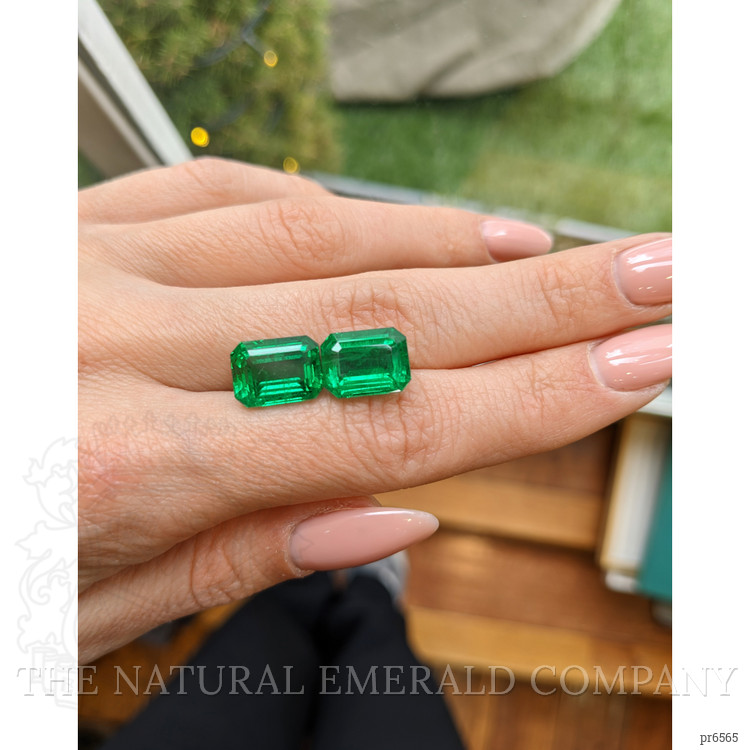 10.33 Ct.Tw. Emerald Pair from Zambia