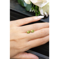 2.23&nbsp;Ct.Tw.Total Carat Weight Yellowish Green Sapphire Pair from Ceylon (Sri Lanka) Life Style