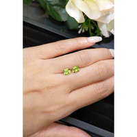 2.18&nbsp;Ct.Tw.Total Carat Weight Yellowish Green Sapphire Pair from Ceylon (Sri Lanka) Life Style