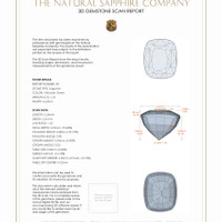 2.18 Ct.Tw.Total Carat Weight Sapphire Pair from Ceylon (Sri Lanka) 3 D Scan Report