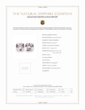 2.43&nbsp;Ct.Tw.Total Carat Weight White Sapphire Pair from Ceylon (Sri Lanka) Scan Report