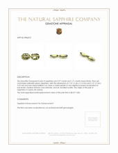 2.18&nbsp;Ct.Tw.Total Carat Weight Yellowish Green Sapphire Pair from Ceylon (Sri Lanka) Appraisal