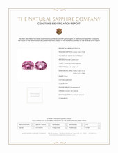 2.47 Ct.Tw.Total Carat Weight Sapphire Pair from Ceylon (Sri Lanka) Scan Report
