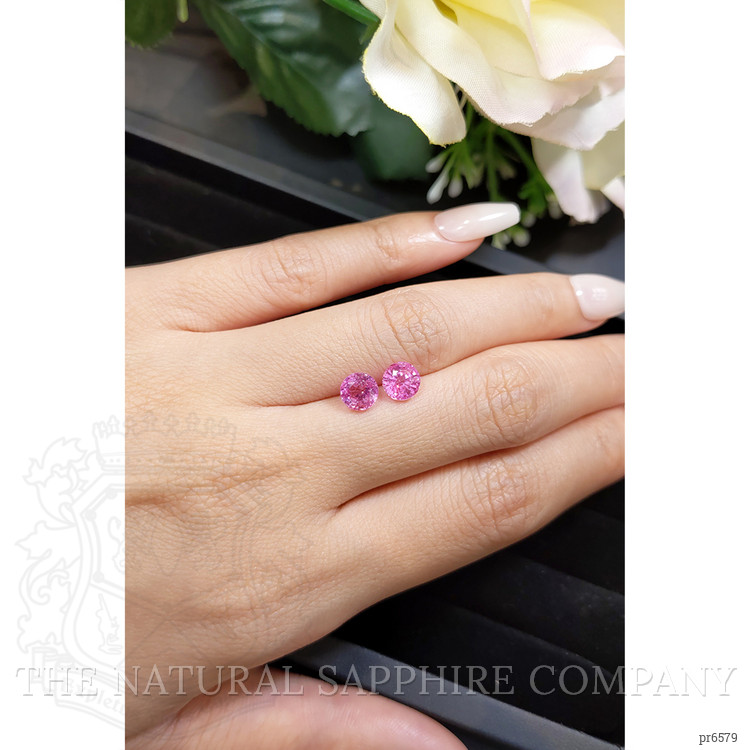2.54 Ct.Tw. Pink Sapphire Pair from Ceylon (Sri Lanka)