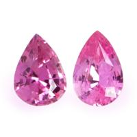 1.48&nbsp;Ct.Tw.Total Carat Weight Pink Sapphire Pair from Ceylon (Sri Lanka) Video