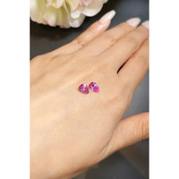 1.48&nbsp;Ct.Tw.Total Carat Weight Pink Sapphire Pair from Ceylon (Sri Lanka) Life Style