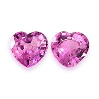 1.50&nbsp;Ct.Tw.Total Carat Weight Pink Sapphire Pair from Ceylon (Sri Lanka) Video