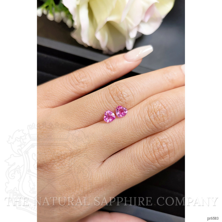 1.50 Ct.Tw. Pink Sapphire Pair from Ceylon (Sri Lanka)