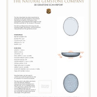 2.72 Ct.Tw.Total Carat Weight Cabochon White Opal Pair from Australia 3 D Scan Report