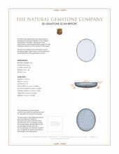 2.72 Ct.Tw.Total Carat Weight Multi Color Cabochon White Opal (Light Opal) Pair from Australia 3 D Scan Report
