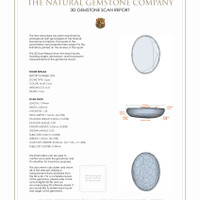 1.02 Ct.Tw.Total Carat Weight Cabochon White Opal Pair from Australia 3 D Scan Report