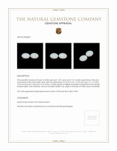 3.07 Ct.Tw.Total Carat Weight Cabochon Opal Pair from Australia Appraisal