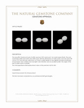 3.66 Ct.Tw.Total Carat Weight Cabochon Opal Pair from Australia Appraisal