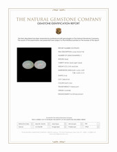 1.79 Ct.Tw.Total Carat Weight Multi Color Cabochon White Opal (Light Opal) Pair from Australia Scan Report
