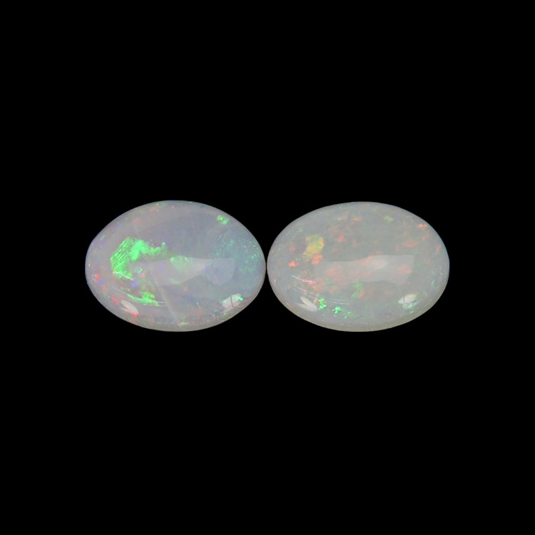 1.55 Ct.Tw. Cabochon White Opal Pair from Australia