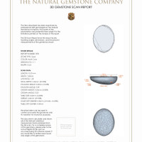 2.24 Ct.Tw.Total Carat Weight Cabochon White Opal Pair from Australia 3 D Scan Report