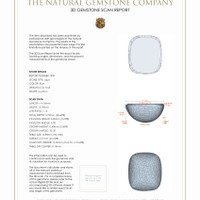 17.47 Ct.Tw.Total Carat Weight Cabochon Lapis Pair from Afghanistan 3 D Scan Report