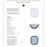 17.47 Ct.Tw.Total Carat Weight Cabochon Lapis Pair from Afghanistan 3 D Scan Report