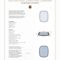 4.60 Ct.Tw.Total Carat Weight Lapis Pair from Afghanistan 3 D Scan Report