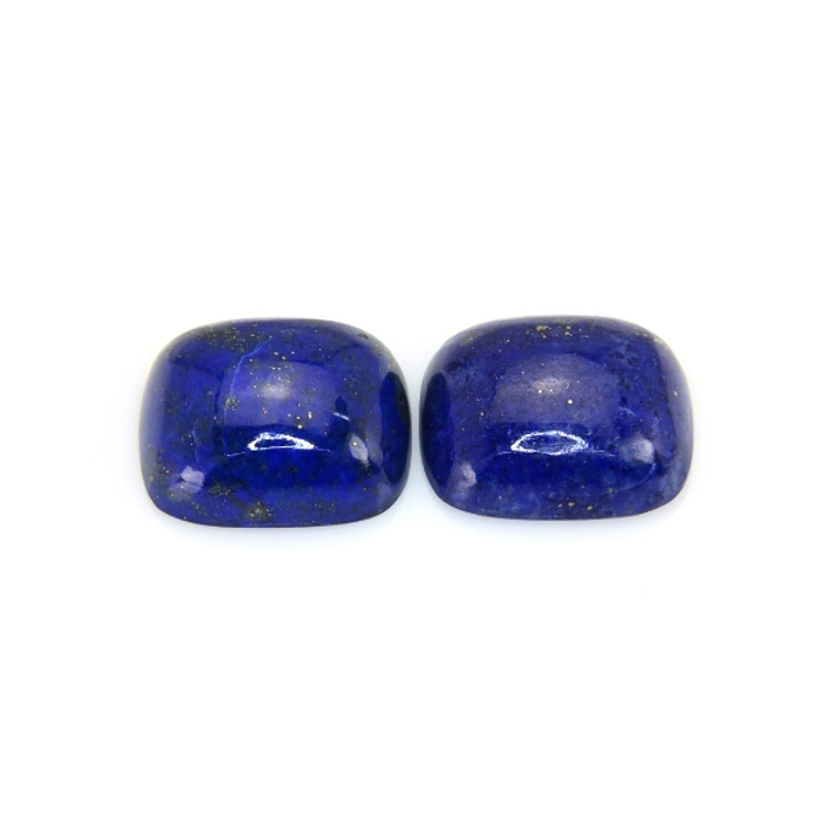 16.78 Ct.Tw. Cabochon Lapis Pair from Afghanistan