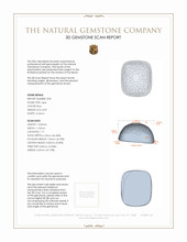 16.78 Ct.Tw.Total Carat Weight Cabochon Lapis Pair from Afghanistan 3 D Scan Report