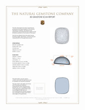 16.78 Ct.Tw.Total Carat Weight Cabochon Lapis Pair from Afghanistan 3 D Scan Report